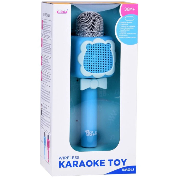 Microfon karaoke wireless cu Bluetooth (as.)