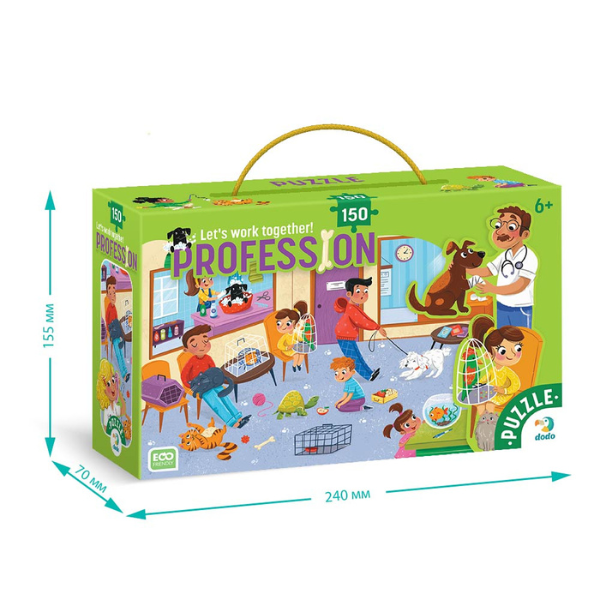 Puzzle "Veterinar", seria Profesii, 150 elem.