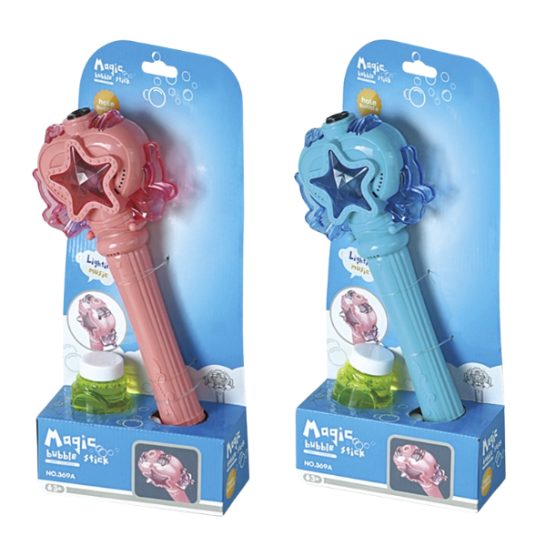 Baloane de săpun "Bagheta magică" (Albastru/Roz)