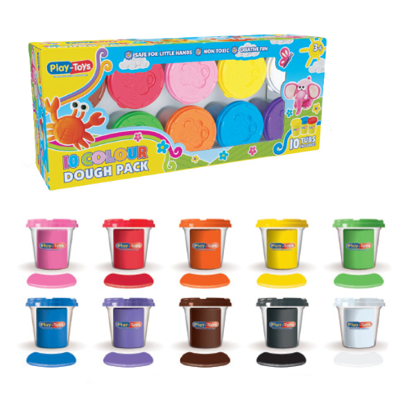 Cumpara  Creativitate/Logică - Set plastilină - 10 culori, 300 g..