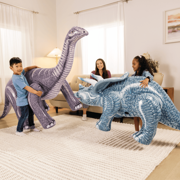 INTEX Triceratops și Brontosaurus gonflabil, 2 modele