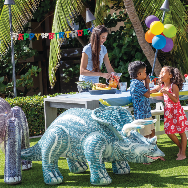 INTEX Triceratops și Brontosaurus gonflabil, 2 modele