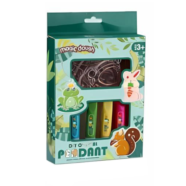 Set creativ pentru crearea brelocurilor fără lipici
