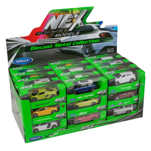 Коллекционные Металлические Машинки 1:60 WELLY, 12 моделей (25A)