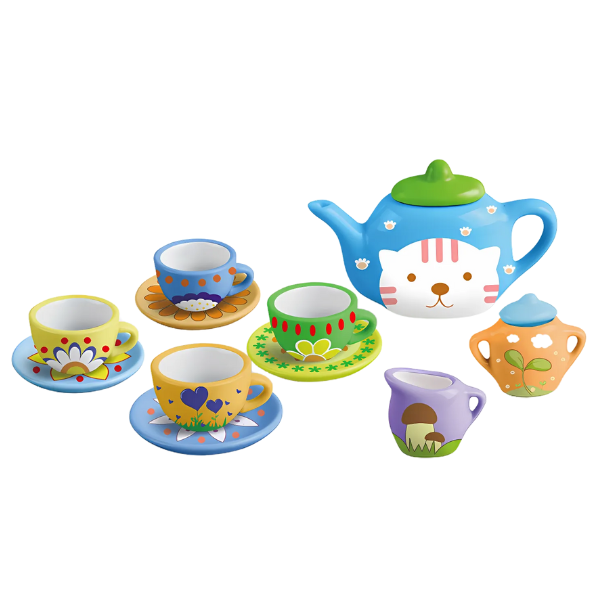Set de creație „Serviciu de ceai din ceramică”, 17 piese