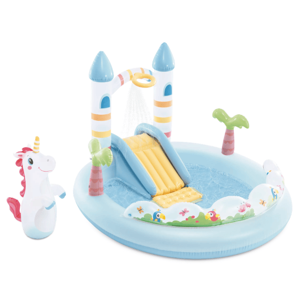 INTEX Надувной игровой центр "Замок Единорога", 196x178x127 см, 234 л, до 54 кг, 2+