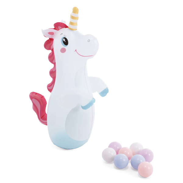 INTEX Надувной игровой центр "Замок Единорога", 196x178x127 см, 234 л, до 54 кг, 2+