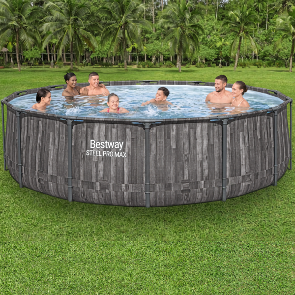 Bestway Бассейн STEEL PRO MAX Round 427x107 см, 13030Л, металлический каркас