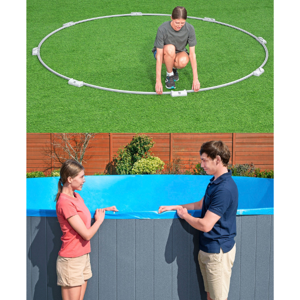 Bestway Piscină Hydrium 488x132 cm, 21490 L