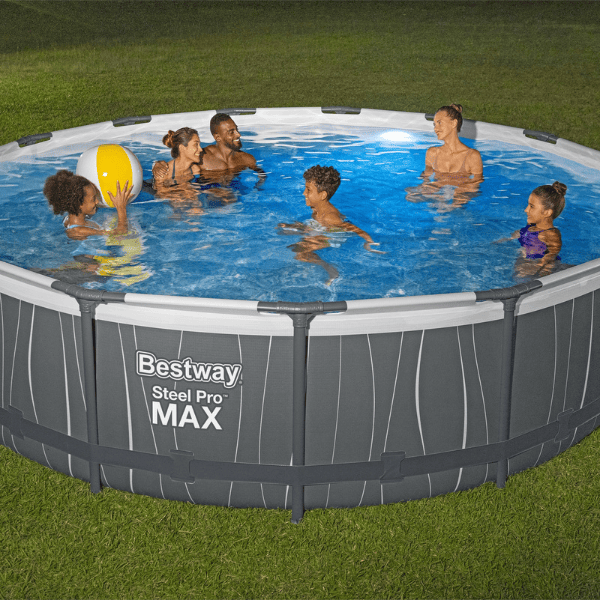 Bestway Бассейн STEEL PRO MAX 457х107 см, 14970л, металлический каркас, подсветка