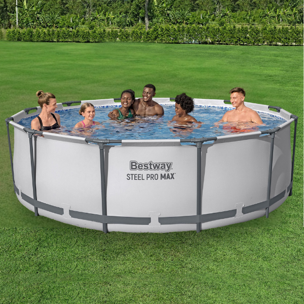 Bestway Бассейн STEEL PRO MAX Round 366x100 см, 9150Л, металлический каркас