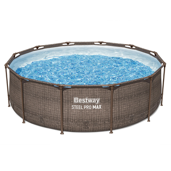 Bestway Бассейн STEEL PRO MAX Round Rotang 366x100 см, 9150Л, металлический каркас