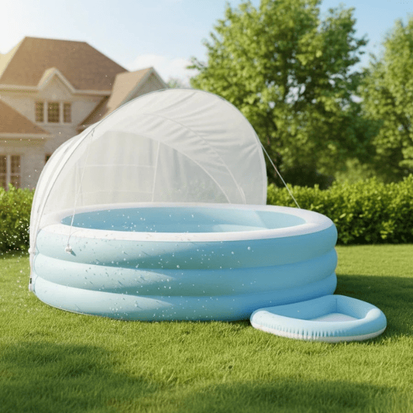 INTEX Надувной бассейн Swim Center™ Canopy Lounge с навесом, 277x221x137 см, 830Л, 3+