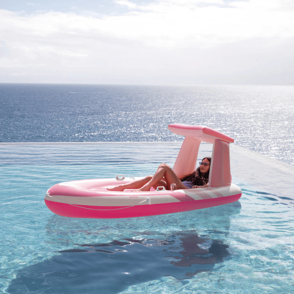 INTEX Plută gonflabilă "Pink Paradise Boat Float", 257 x 135 cm, până la 100 kg, 8+