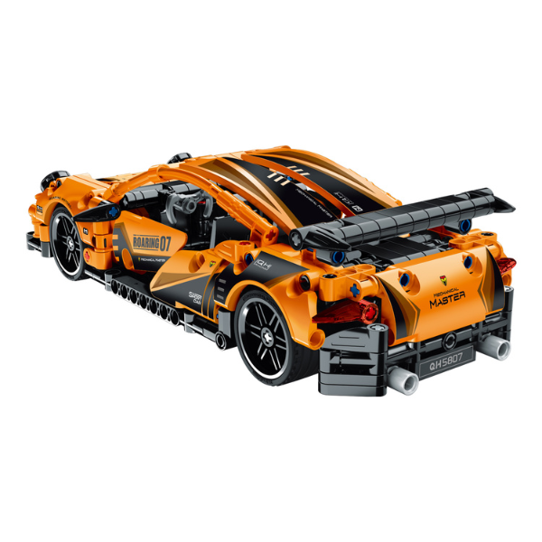 Set de construcție iM Master Mechanical Master „Supercar portocaliu”, cu inerție, 490 piese