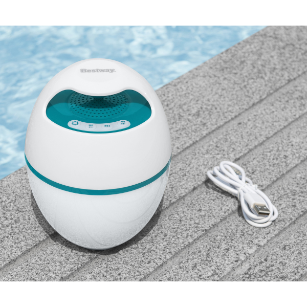 Bestway Boxă plutitoare Bluetooth cu iluminare LED, pentru piscină