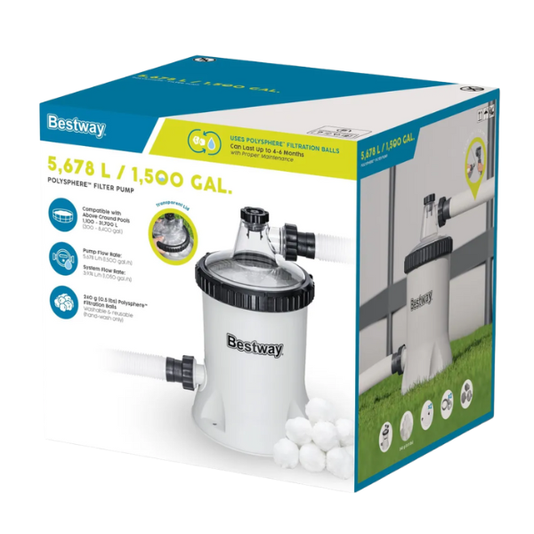 Bestway Filtru-Pompa, 5 678 l/h, pentru piscine până la 31 700 l