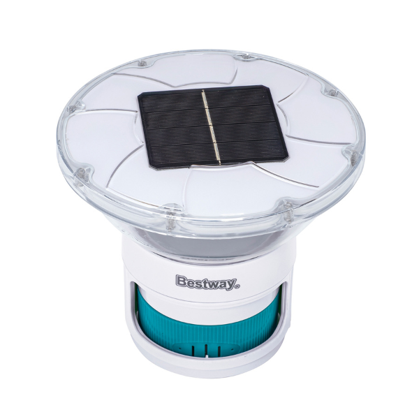 Bestway Плавающий светодиодный диспенсер для таблеток на солнечной батарее SolarGlow, 7,6 см