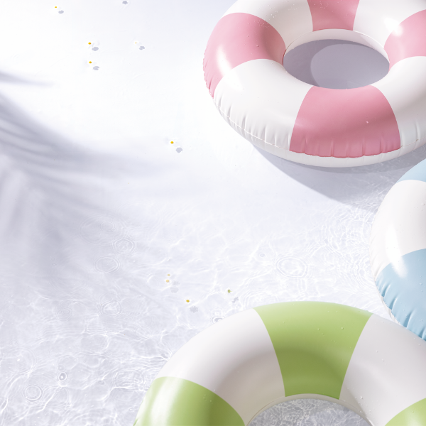 INTEX Надувной круг "Пляжный" Д 91 см, до 60кг, 9+, 3 цвета