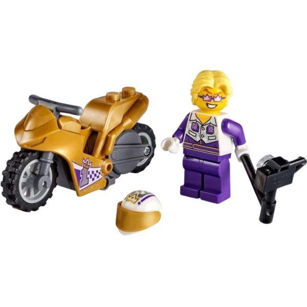 Конструктор "Трюковый мотоцикл с экшн-камерой" (14 дет.), Lego City Stuntz