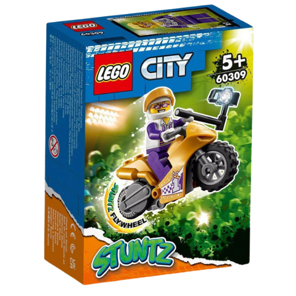 Конструктор "Трюковый мотоцикл с экшн-камерой" (14 дет.), Lego City Stuntz