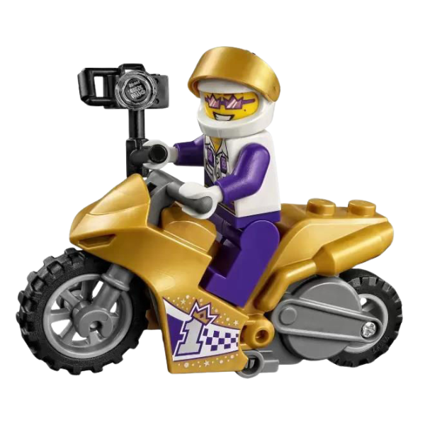 Конструктор "Трюковый мотоцикл с экшн-камерой" (14 дет.), Lego City Stuntz