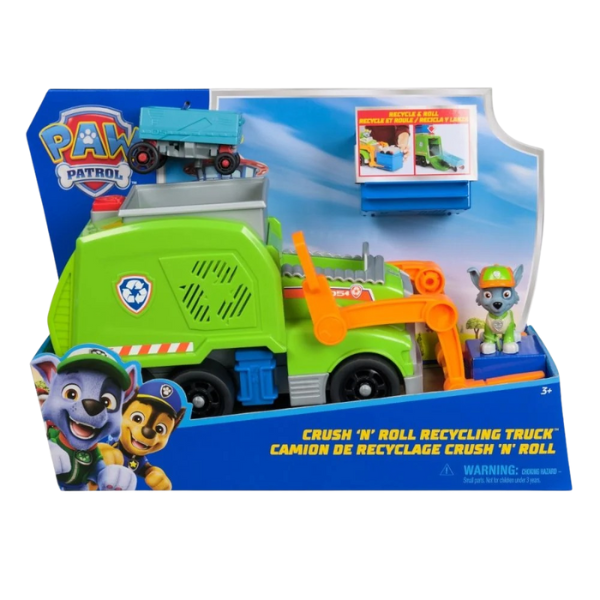 Camion de reciclare cu figurina, seria "Patrula Cățelușilor"
