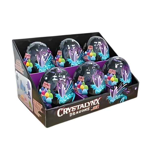 Figurină surpriză „Dragon în ou de cristal”, în ass.