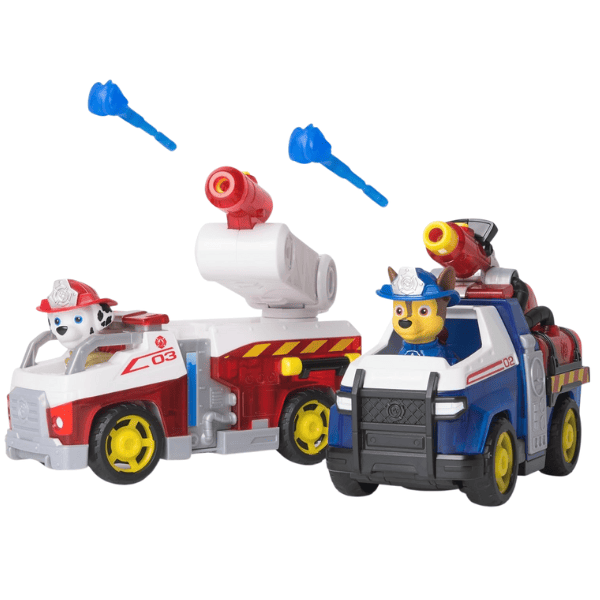 Set de joacă "Echipă de Salvare de Pompieri – Chase și Marshall", seria Patrula Cățelușilor