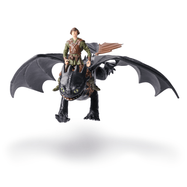 Set de joacă "Cum să îți dresezi dragonul: Dragonul Toothless si figurina Hiccup"