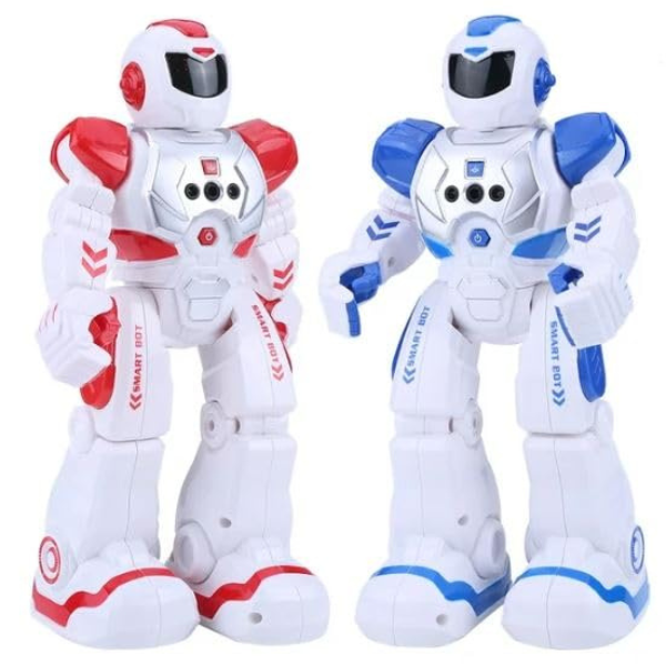 Robot Jack Royal cu telecomandă, albastru și roșu
