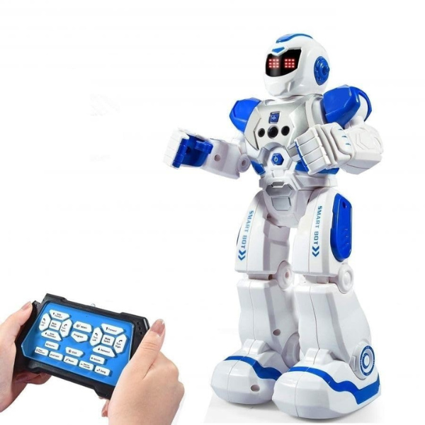 Robot Jack Royal cu telecomandă, albastru și roșu