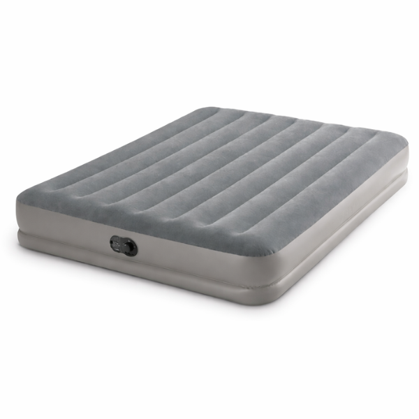 INTEX Матрас "Velur Prestige" 152x203x30cм с USB-насосом FastFill