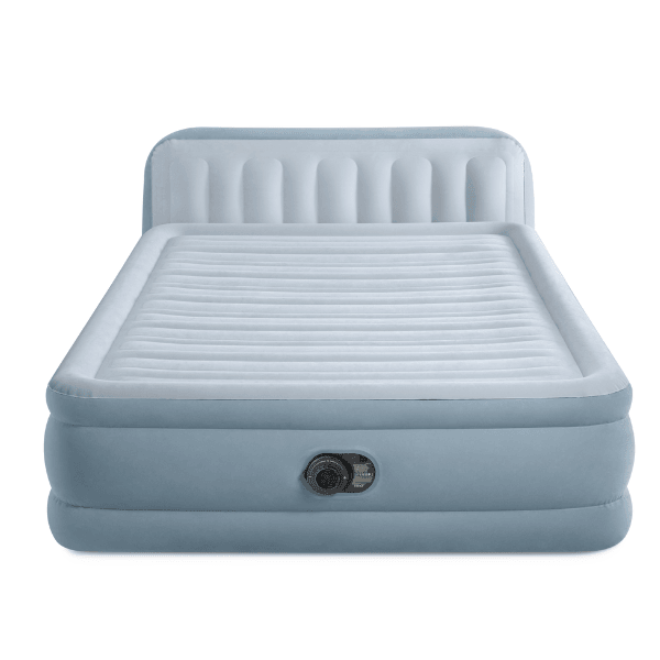 INTEX Saltea VELUR 152x236x86cm cu SPATAR si pompa, PLUSH