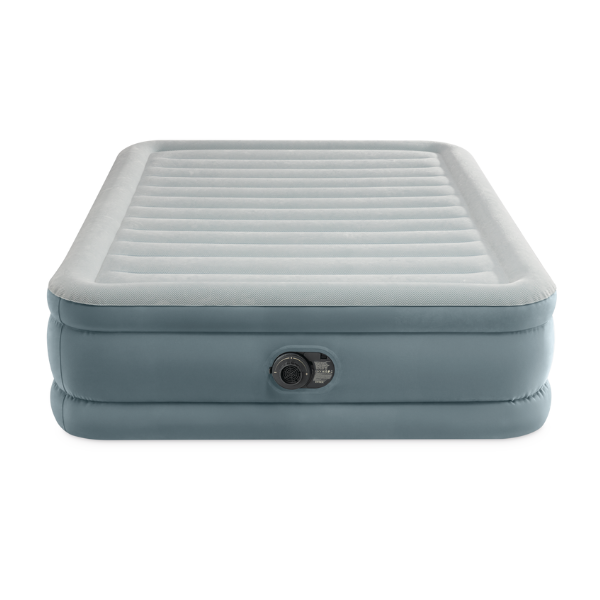 INTEX Надувная кровать "Velur Queen Premium Comfort" 152х203х46 см, встр.нас. 220В, до 272 кг