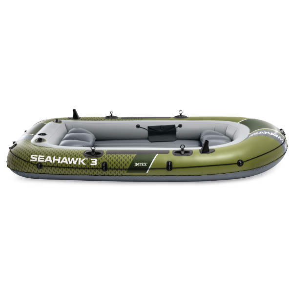 INTEX Надувная лодка “Seahawk 3” с веслами и насосом, 295x137x43см, до 360кг