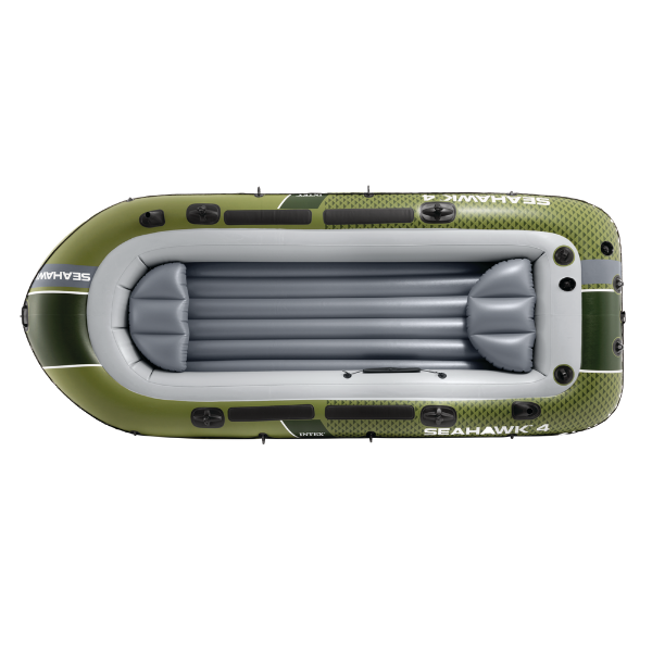 INTEX Надувная лодка “Seahawk 4” с веслами и насосом, 351x145x48см, до 480кг
