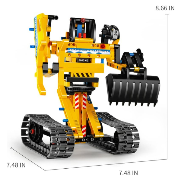 Конструктор 2 в 1 iM Master Mechanical Master - "Робот - Экскаватор", 344 элем.