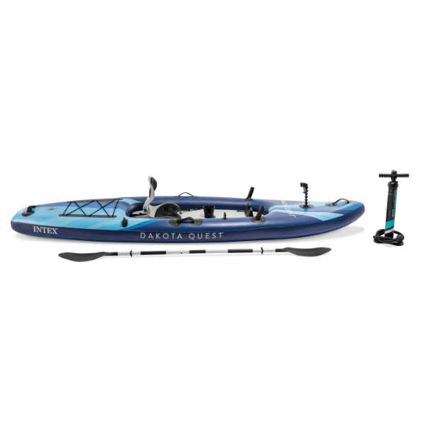INTEX Надувной каяк "Dakota Quest" с веслами, насосом и сумкой, 320x89x20 см, до 160 кг