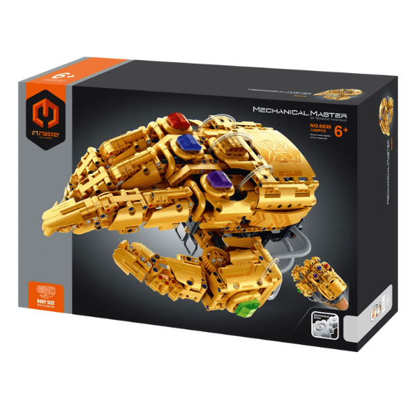 Set de construcție iM Master Mechanical Master „Mănușa lui Thanos”, 1329 piese