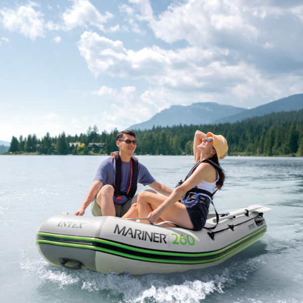 INTEX Надувная лодка "Mariner 260" с веслами, насосом и сумкой, 264x155x61 см, до 400 кг