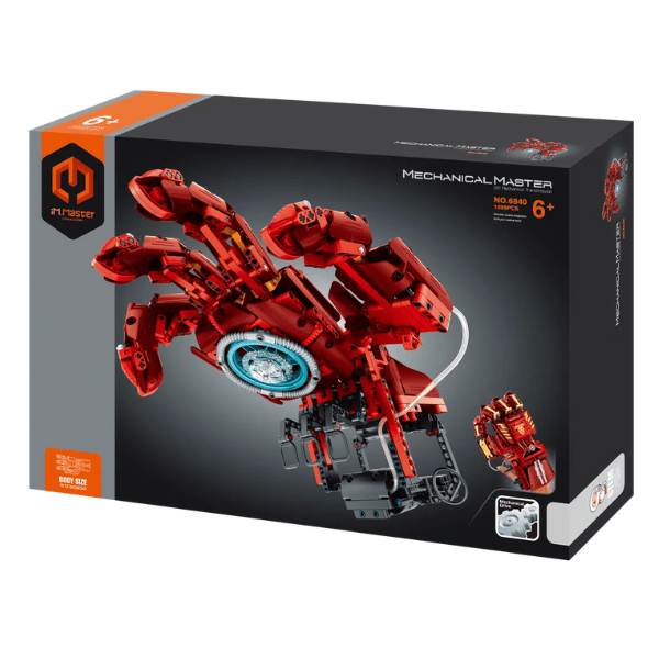Set de construcție iM Master Mechanical Master „Mănușa Iron Man”, 1099 piese
