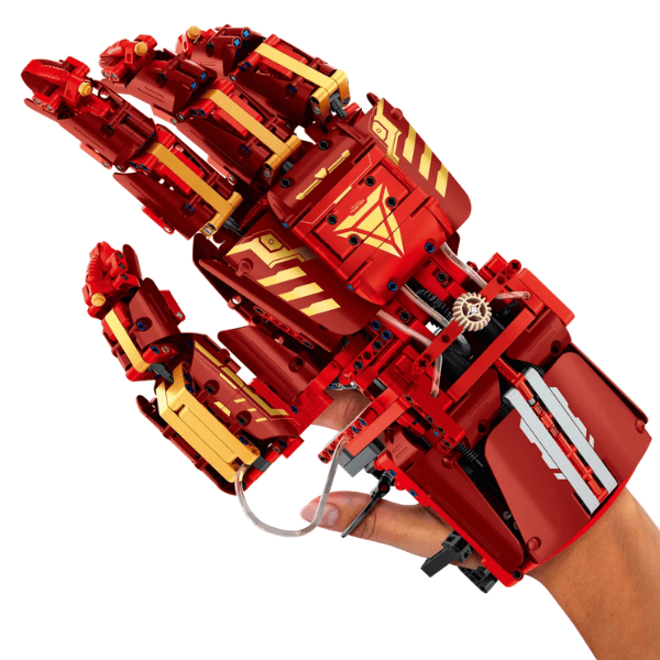 Set de construcție iM Master Mechanical Master „Mănușa Iron Man”, 1099 piese