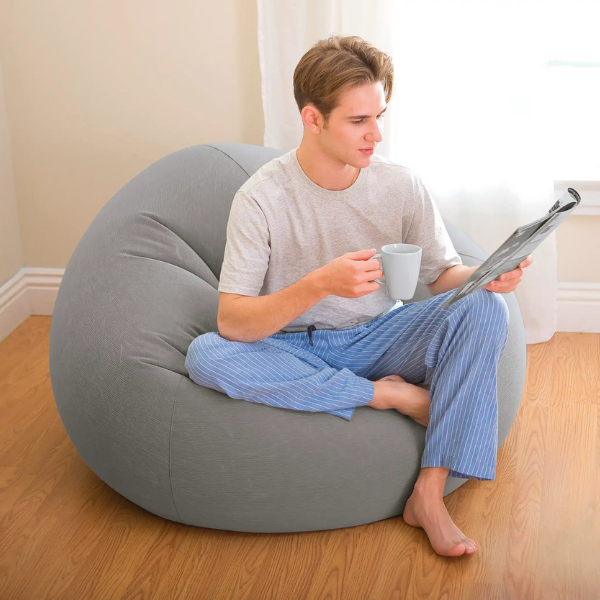 INTEX Fotoliu VELUR 114x114x71cm BEANLESS BAG