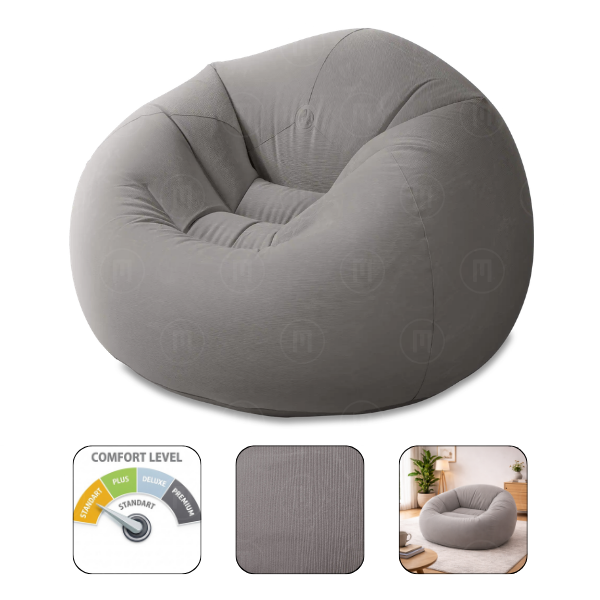 INTEX Fotoliu VELUR 114x114x71cm BEANLESS BAG
