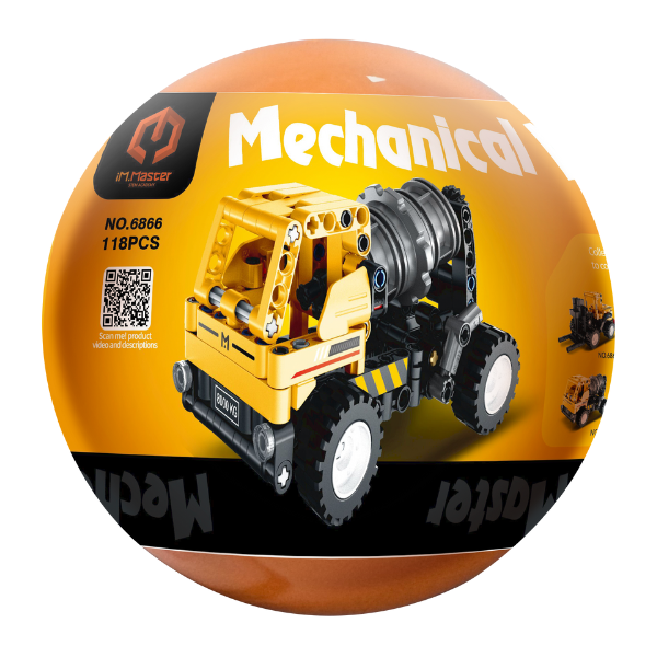 Конструктор в яйце iM Master Mechanical Master "Транспортные средства", 6 моделей, от 114 до 122 элем.