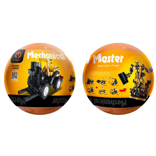 Конструктор в яйце iM Master Mechanical Master "Транспортные средства", 6 моделей, от 114 до 122 элем.