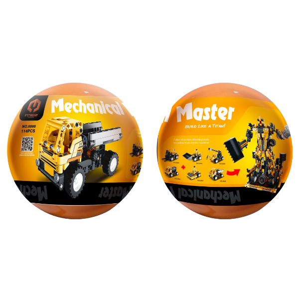 Конструктор в яйце iM Master Mechanical Master "Транспортные средства", 6 моделей, от 114 до 122 элем.