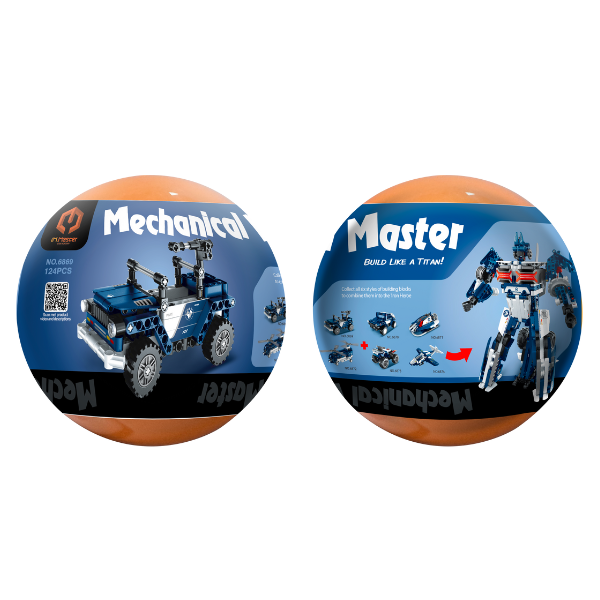 Конструктор в яйце iM Master Mechanical Master "Транспортные средства", 6 моделей, от 118 до 124 элем.