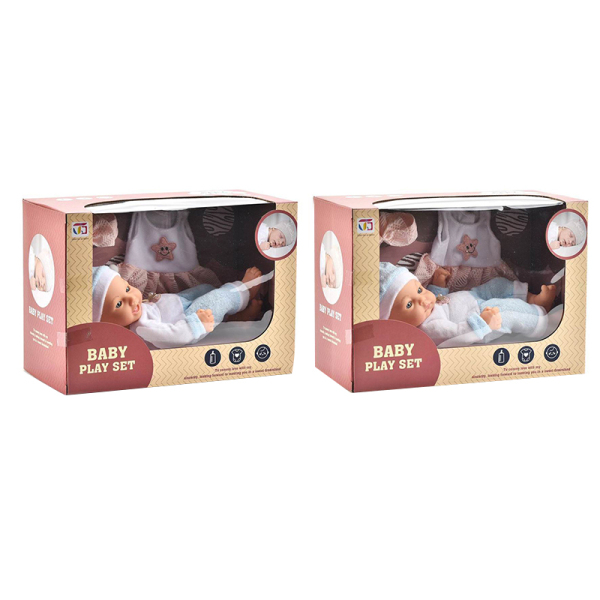 Cumpara  Păpuși, case și cărucioare - Bebe în pijamă albastră, 25 cm..